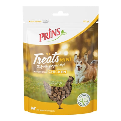 Prins – Friandises naturelles pour chien – Prins Treats au poulet Mini – 120 g - Caractéristiques