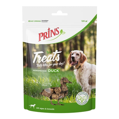 Prins – Friandises naturelles pour chien – Prins Treats au canard – 120 g - Caractéristiques