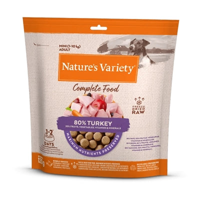 Nature's Variety – Friandises pour chien – Mini Bouchées de Dinde Lyophilisées – 120 g - Caractéristiques
