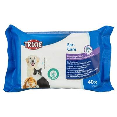 Trixie – Lingettes nettoyante pour chien, chat et rongeur – Soin des Oreilles – 40 pièces - Caractéristiques