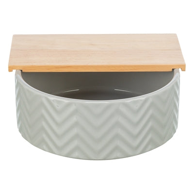 Trixie – Accessoire de soin pour rongeur – Bain de sable avec plateforme en céramique et bois – 20x20 cm / 21x8 cm - Caractéristiques
