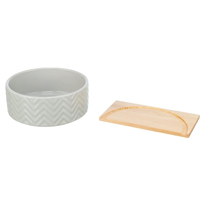 Trixie Zandbad Met Platform Muizen / Hamsters Keramiek / Hout 20X20 Cm 21X8 Cm