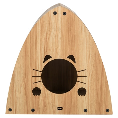 Trixie – Maison à griffer pour chat en MDF – Brun clair – 48 x 28 x 48 cm - Caractéristiques
