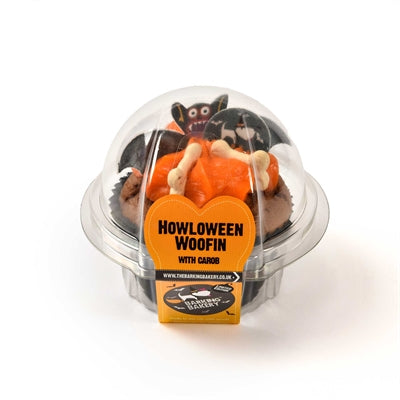 Barking Bakery – Friandise pour chien – Woofin pour chien à la caroube au Glaçage Orange – 1 pièce - Caractéristiques