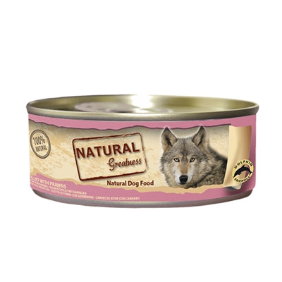 Natural Greatness – Aliment humide pour chien – Filet de Thon et Crevettes – 156 g - Caractéristiques