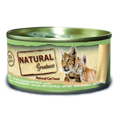 Natural Greatness – Aliment humide pour chat et chaton – Poulet – 70 g - Caractéristiques