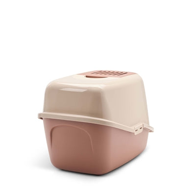 Savic – Nestor – Maison de toilette pour chat – Champagne Rose / Terre Cuite – 56 x 39 x 38,5 cm - Caractéristiques