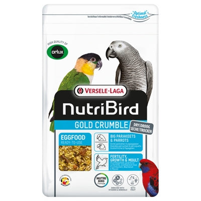 Nutribird – Pâtée Complète aux œufs pour Grande Perruche et Perroquet – 800 g - Caractéristiques