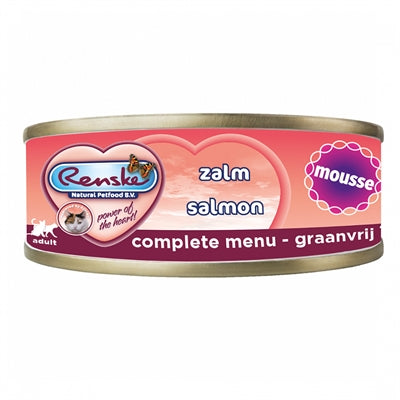 Renske – Aliment humide pour chat – Mousse au saumon – 1,68 kg - Caractéristiques