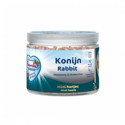 Renske – Friandises pour chien – Mini Cœurs au Lapin – 100 g - Caractéristiques