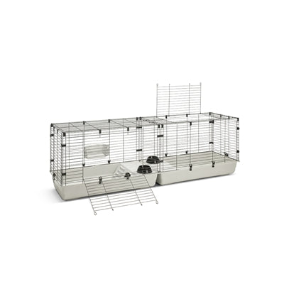 Savic Clubix 200 Knaagdierkooi Zwart / Lichtgrijs 200X50X63,5 Cm