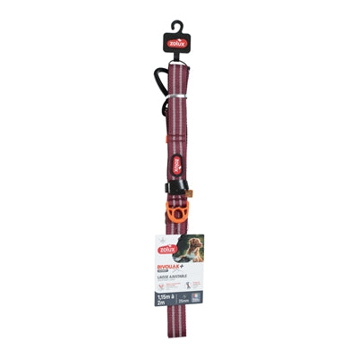Zolux – Laisse d'éducation pour chien – Laisse Bivouak Rouge – 2 m x 2,5 cm - Caractéristiques