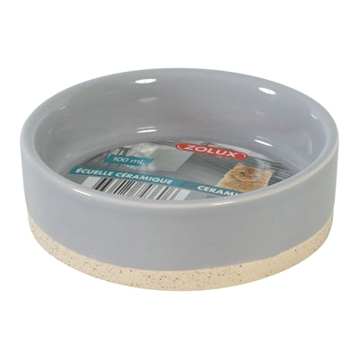 Zolux Olaria Voerbak Keramiek Grijs 17 Cm 1 Ltr