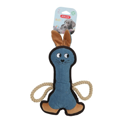 Zolux – Jouet pour chien – Peluche Buddy Lapin bleu – 33 cm - Caractéristiques