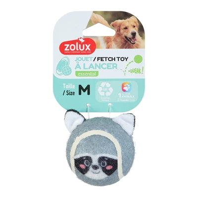 Zolux – Jouet pour chien – Balle de Tennis Raton Laveur - Caractéristiques