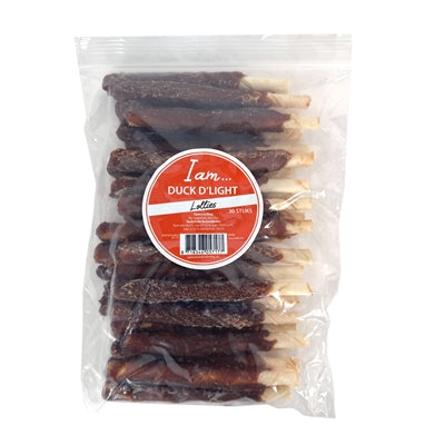I Am – Friandises pour chien – Sucettes au Canard et Peau de Bœuf – 30 Pièces - Caractéristiques