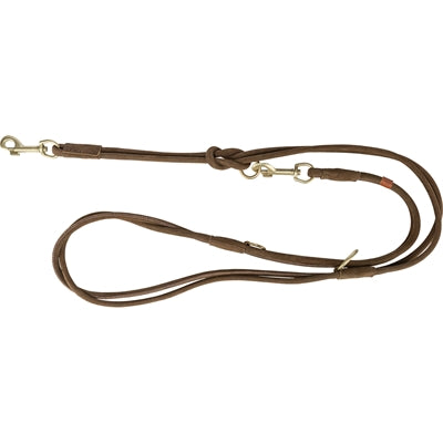 Trixie – Laisse pour chien – Pur Cuir Rond Cousu Brun – 200 x 1 cm - Caractéristiques