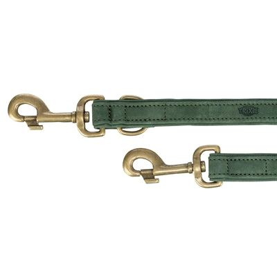 Trixie – Laisse pour chien – Pur Cuir Vert sauge - Caractéristiques