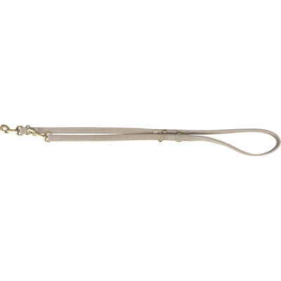 Trixie Hondenriem Pure Verstelbaar Leer Lichtgrijs S-M 200X1,5 Cm
