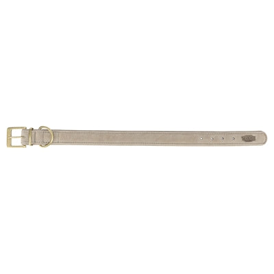 Trixie Halsband Hond Pure Leer Lichtgrijs Xs 25-31X2,5 Cm