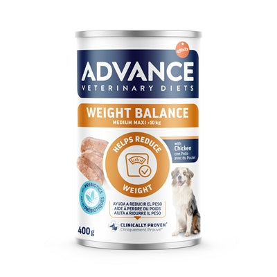 Advance Veterinary Diets – Aliment humide pour chien – Contrôle du Poids Moyen/Grand – 2,4 kg - Caractéristiques