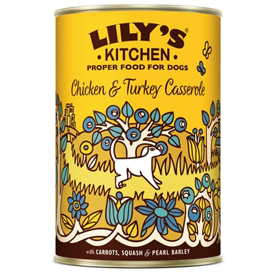 Lily's Kitchen – Aliment humide pour chien – Casserole de poulet et dinde – 2,4 kg - Caractéristiques