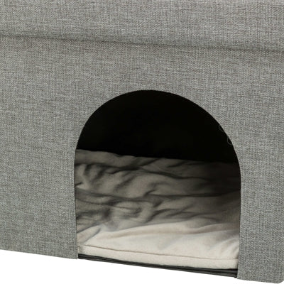 Trixie – Panier et niche pour chat Kimy Soft – 2 étages – Gris clair – 76 x 37 x 72 cm - Caractéristiques