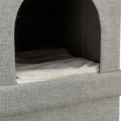 Trixie Kattenmand / Kattenhuis Kimy Soft 2 Verdiepingen Lichtgrijs 76X37X72  Cm