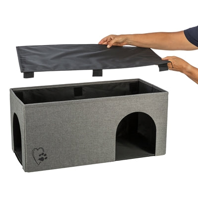 Trixie Kattenmand / Kattenhuis Kimy Soft 2 Verdiepingen Lichtgrijs 76X37X72  Cm