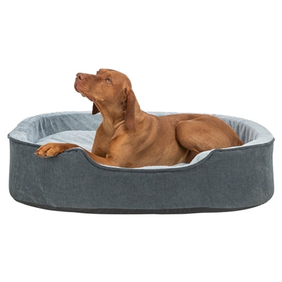 Trixie Vital Hondenmand Lino Soft Ovaal Grijs / Lichtgrijs 110X92Cm