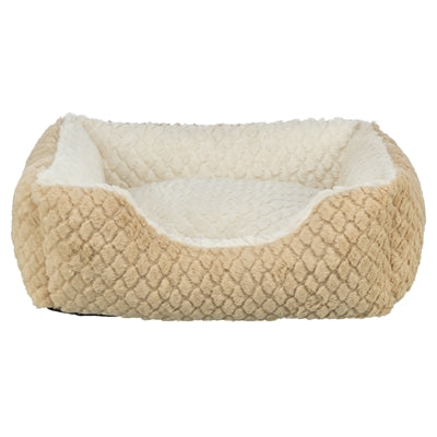 Trixie – Panier pour chienet chat  – Kaline Mio Rectangulaire Brun Clair/Crème – 50 x 40 cm - Caractéristiques