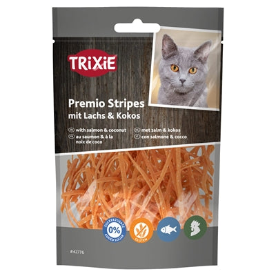 Trixie – Friandises pour chat – Lamelle au saumon et à la noix de coco – 50 g - Caractéristiques