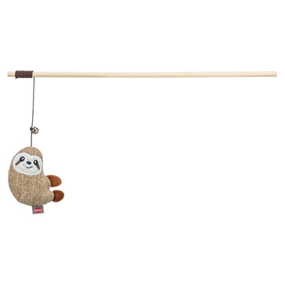 Trixie – Jouet pour chat – Canne à pêche paresseux en bois et peluche avec herbe à chat – 38 cm - Caractéristiques
