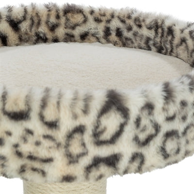 Trixie Krabpaal Leo Panterprint Rond Creme 42X42X82 Cm