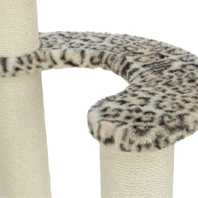 Trixie Krabpaal Leo Panterprint Rond Creme 42X42X82 Cm