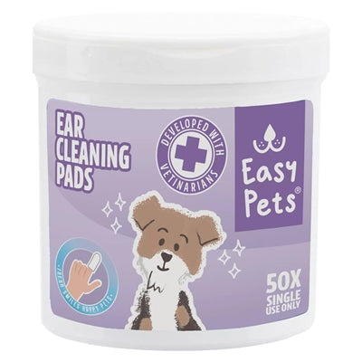 Easypets – Soin des oreilles pour chien – Doigtiers de nettoyage auriculaire – 50 pièces - Caractéristiques