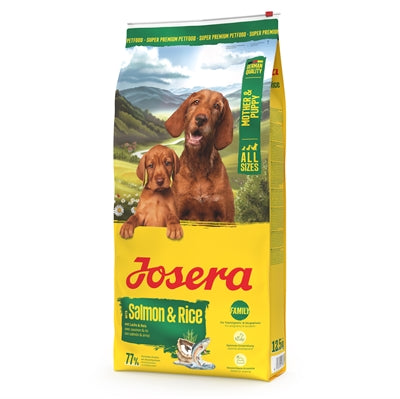 Josera – Croquettes pour chien – Croquettes pour chienne allaitante et chiot au saumon et riz – 12,5 kg - Caractéristiques