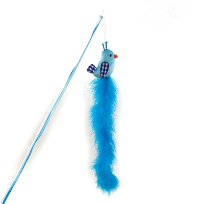 Happy Pet – Canne à pêche pour chat – Oiseau bleu – 40X7,5 cm - Caractéristiques