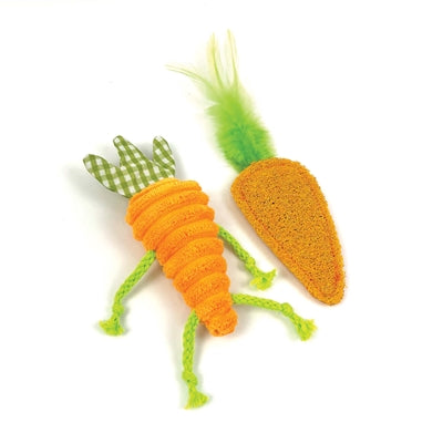 Happy Pet – Jouet pour chat – Duo de carottes pour chat – 14 & 20 cm - Caractéristiques