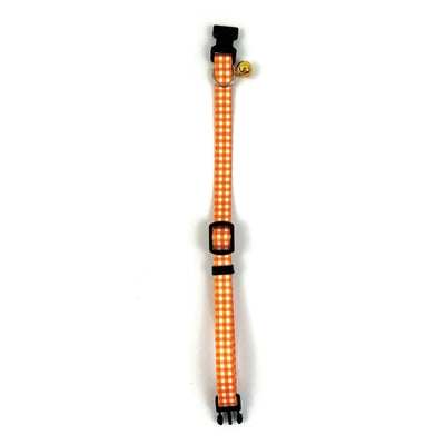 Happy Pet – Collier pour chat – Collier à carreaux oranges – 18-30X1 cm - Caractéristiques