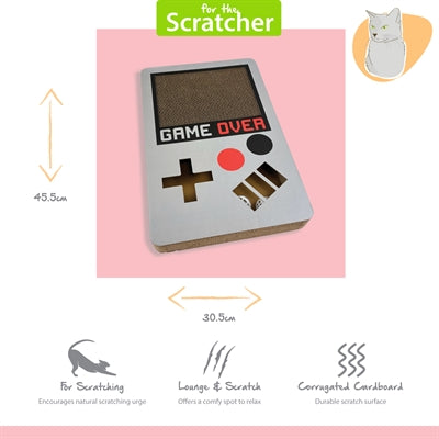 Happy Pet Tabby Patch Krabmat Gameboy Karton 45,5X30,5X5 Cm