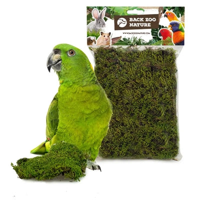 Back Zoo Nature – Éléments d'habitat pour oiseau, rongeur et reptile – Mousse forestière – 70 g - Caractéristiques