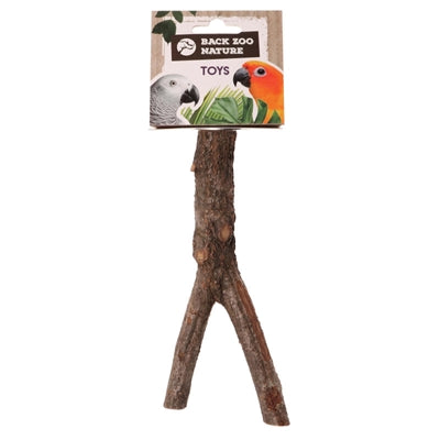 Back Zoo Nature – Accessoire pour oiseau – Perchoir naturel en bois en forme de Y – 20 cm - Caractéristiques