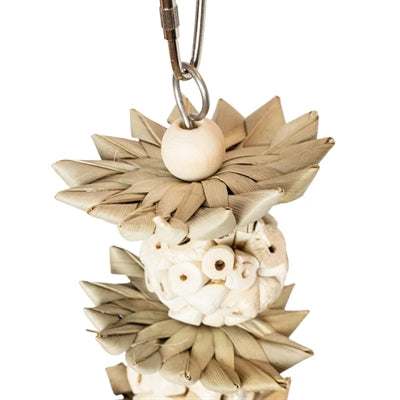 Back Zoo Nature – Jouet pour oiseau – Étoile et balles de palmier – 25x8x8 cm - Caractéristiques