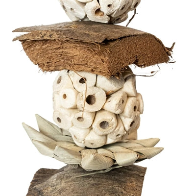 Back Zoo Nature – Jouet pour oiseau – Coco Shred Sola en bois de sola et coco – 30 x 8 x 8 cm - Caractéristiques