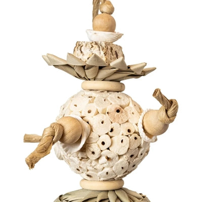 Back Zoo Nature – Jouet pour oiseau – Boule et coquillages – 30x12x12 cm - Caractéristiques