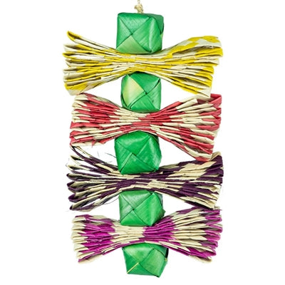 Back Zoo Nature – Jouet pour oiseau – Tour en feuilles de palmier – 28x12x3 cm - Caractéristiques