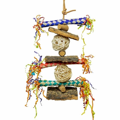 Back Zoo Nature – Jouet pour oiseau – Attrape-doigts en liège – 35x18x8 cm - Caractéristiques