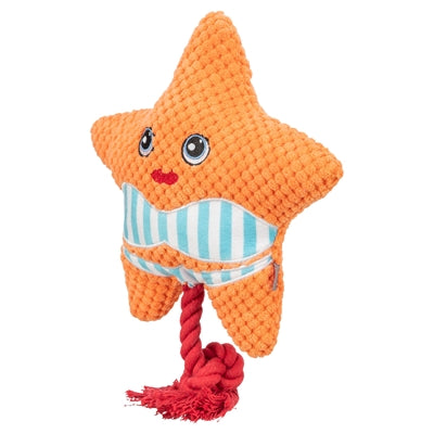Trixie – Jouet pour chien – Étoile de mer avec corde à nœuds Orange – 22x18x7,5 cm - Caractéristiques