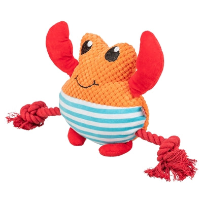 Trixie – Jouet pour Chien – Crabe en Peluche Orange avec Corde à Nœuds – 28x8,5x20,5 cm - Caractéristiques